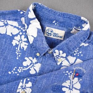 Vintage 90's Reyn Spooner 50th State Flower Reverse Print XL Hawaiian Shirt